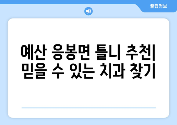 충청남도 예산군 응봉면 틀니 가격 비교 가이드 | 틀니 종류, 가격 정보, 추천 팁