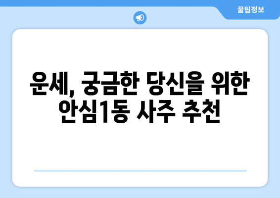 대구 동구 안심1동에서 나에게 맞는 사주 잘 보는 곳 찾기 | 안심1동, 사주, 운세,  추천