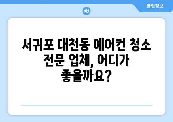 제주 서귀포시 대천동 에어컨 청소 전문 업체 추천 | 에어컨 청소, 냉난방, 가전 관리, 서귀포