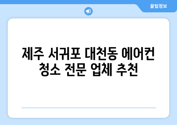 제주 서귀포시 대천동 에어컨 청소 전문 업체 추천 | 에어컨 청소, 냉난방, 가전 관리, 서귀포